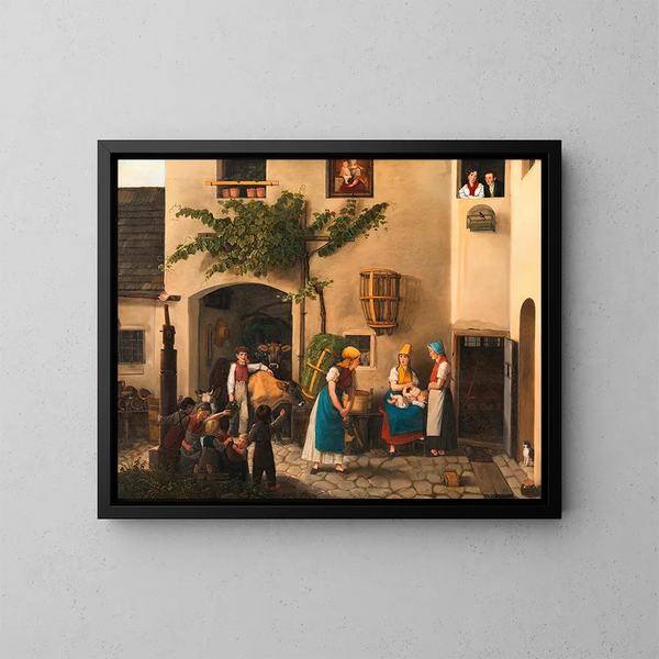 L'Arrivée du champ - Michael Neder — ingelijst kunstwerk aan de muur