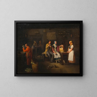 In de koffiezetapparaat - Michael Neder — ingelijst kunstwerk aan de muur