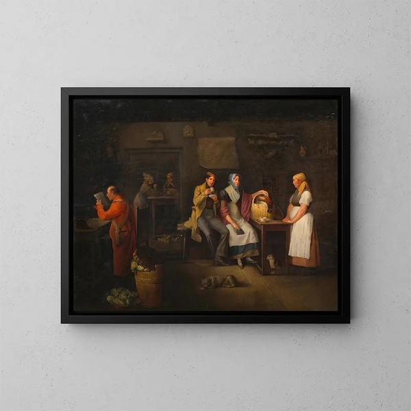 In de koffiezetapparaat - Michael Neder — ingelijst kunstwerk aan de muur