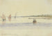 Chester Wharf Schilderij, 20 mijl stroomafwaarts van Philadelphia aan de Delaware, 27 juli 1846 - Michael Seymour — weergave van het kunstwerk