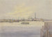 Sinds de stoomboot Cambria vertrekkend uit Boston, Bunker Hill-monument - Michael Seymour — weergave van het kunstwerk