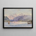 De Hooglanden vanaf Newburgh en Butter Hill, rivier de Hudson - Michael Seymour — ingelijst kunstwerk aan de muur