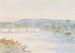 Pont en bois sur la rivière Mohawk, Schenectady, États-Unis, 20 juillet 1846 - Michael Seymour | Reproduction — weergave van het kunstwerk