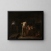Bezoek aan de zieken - Michael Sweerts — ingelijst kunstwerk aan de muur