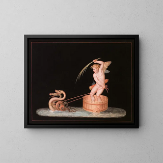 Michaelangelo Maestri - Cupid Drawn by Two Sea Serpents.webp