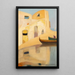 Maisons et bateaux - Michalis Oikonomou — ingelijst kunstwerk aan de muur