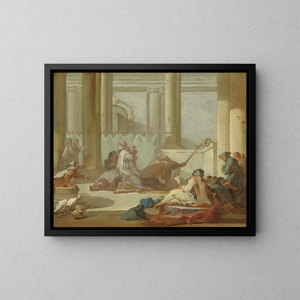 L'Adoration des crânes - Michel-François Dandré-Bardon — ingelijst kunstwerk aan de muur