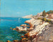 Een mediterrane kust - Michel Vilalta — weergave van het kunstwerk
