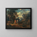 van Bergers dans un paysage rocheux - Michele Pagano — ingelijst kunstwerk aan de muur