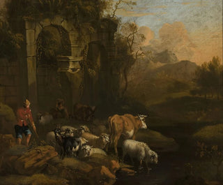 Michiel Carree - Cattle at the waterhole.webp
