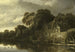 Oud huisje aan het water - Michiel van Vries — weergave van het kunstwerk