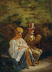 De oude vrijgezel - Mihály Zichy — weergave van het kunstwerk