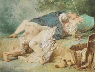 Mihly Zichy - Lovers In A Park.webp