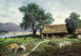 Ferme au bord de la rivière - Mikhail Klodt — weergave van het kunstwerk