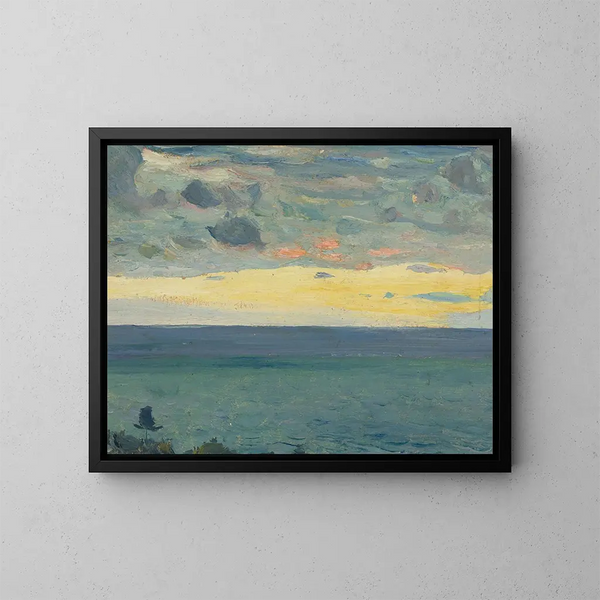 Zee - Mikhail Nesterov — ingelijst kunstwerk aan de muur