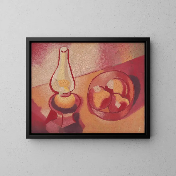 Natuurstudie met een lamp - Mikuláš Galanda — ingelijst kunstwerk aan de muur