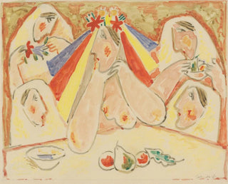 De bruid - Mikuláš Galanda — weergave van het kunstwerk