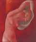 Vrouw die zich uitkleedt - Mikuláš Galanda — weergave van het kunstwerk