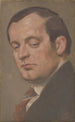 Portret van een man met stropdas - Milan Thomka Mitrovský — weergave van het kunstwerk