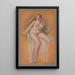 Studie voor het schilderij Lady Godiva - Milan Thomka Mitrovský — ingelijst kunstwerk aan de muur