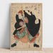 Reproductie van het schilderij Mimasu Gennosuke no Namiwa no Jirosaku - Utagawa Kuniyoshi