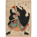 Reproductie van het schilderij Mimasu Gennosuke no Namiwa no Jirosaku - Utagawa Kuniyoshi