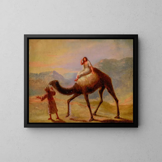 Miner Kilbourne Kellogg - Man with Woman on Camel.webp