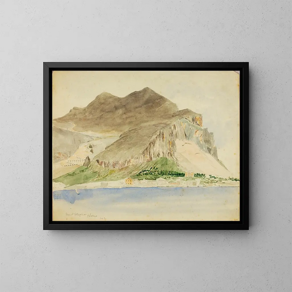 van Mont Pellegrino in Palermo - Miner Kilbourne Kellogg — ingelijst kunstwerk aan de muur