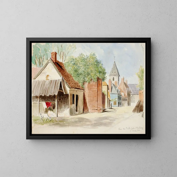 Rue du Puits-Sale, Saint-Valery - Miner Kilbourne Kellogg — ingelijst kunstwerk aan de muur