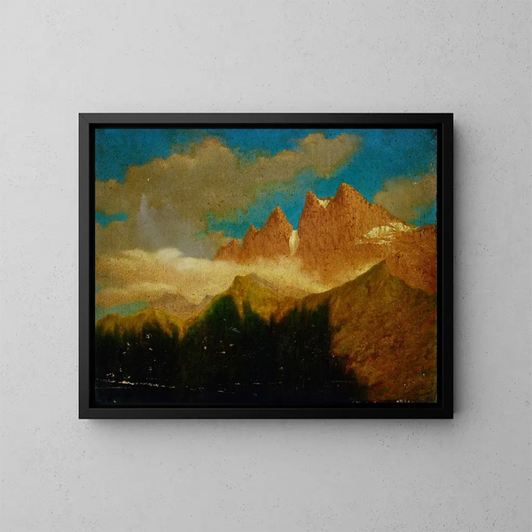 Zwitsers schilderij nabij Valery - Miner Kilbourne Kellogg — ingelijst kunstwerk aan de muur