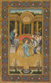 Jezus onder de artsen in de Tempel - Mir Kalan Khan — weergave van het kunstwerk