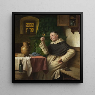 Moine à la dégustation de vin - Josef Wagner-Hhenberg