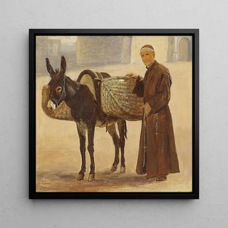 Moine avec son paquet - Frederik Christian Lund