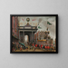 Vrolijke binnenkomst van hertog d'Anjou in Antwerpen op 19 februari 1582 - Monogramist MHVH — ingelijst kunstwerk aan de muur