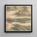 Mont Biyan, Green Cliffs - Song Xu — framed artwork on a wall