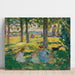 Reproductie van het schilderij Montévrain, de Partij op het Veld - Henri Lebasque