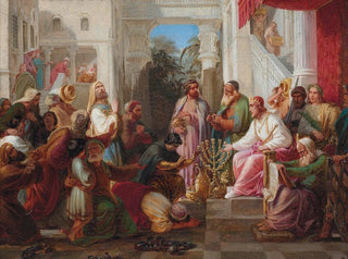 Moritz Daniel Oppenheim - A merciful king.webp