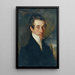 Portret van een man - Moritz Michael Daffinger — ingelijst kunstwerk aan de muur