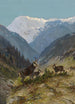 Troupeau de chamois - Moritz Müller — weergave van het kunstwerk