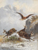 Chamois pursued by eagles - Moritz Müller — artwork view
