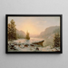 Winterlandschap schilderij - Mortimer L. Smith — ingelijst kunstwerk aan de muur