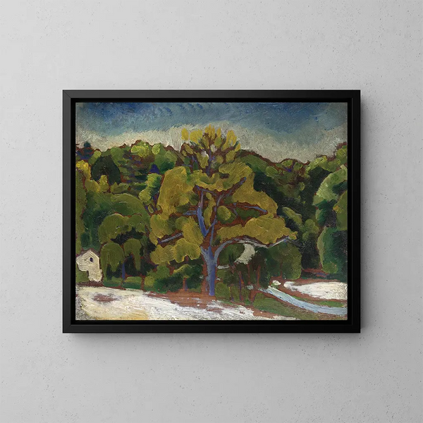 Landschap - Morton Livingston Schamberg — ingelijst kunstwerk aan de muur