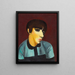 Portret van Mme René Kisling - Moïse Kisling — ingelijst kunstwerk aan de muur