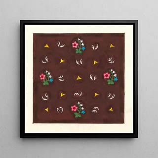 Motif floral pour textile imprimé Pl XXXVII - Anonyme