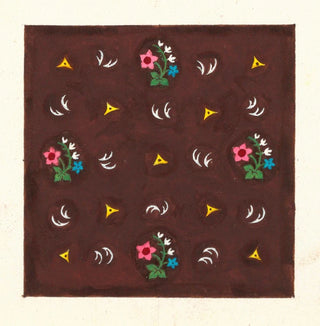 Motif floral pour textile imprimé Pl XXXVII - Anonyme