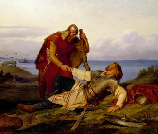 Mrten Eskil Winge - Hjalmar Parting From Orvar Odd After The Fight on Sams.webp