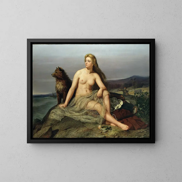 Kraka - Mårten Eskil Winge — ingelijst kunstwerk aan de muur