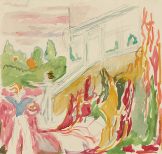Mte ved veranda - Edvard Munch