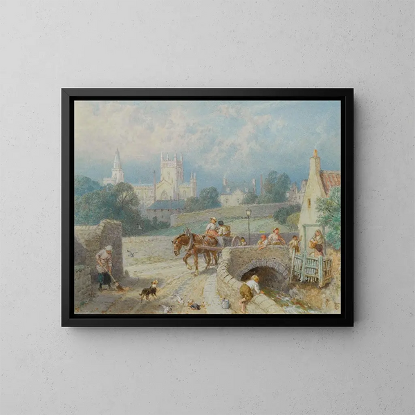 Abdij van Dunfermline - Myles Birket Foster — ingelijst kunstwerk aan de muur