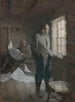 Er was een lange stilte waarin O'Hara las en Kenyon naar het raam keek. - N. C. Wyeth — weergave van het kunstwerk